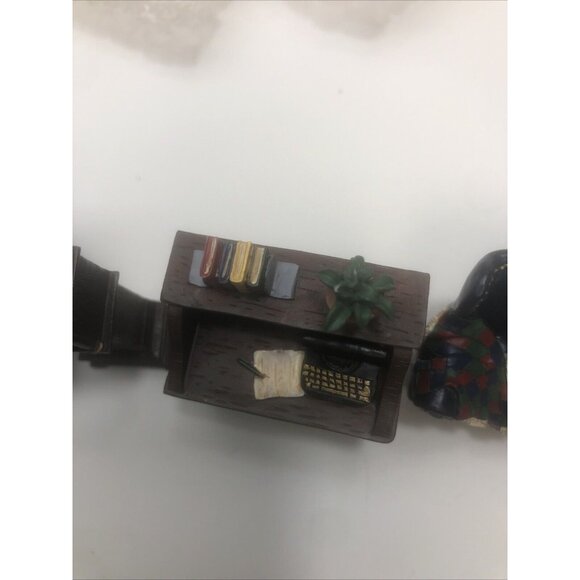 Avon Collectibles Victorian Memories Miniature Doll Furniture Library Nos - Picture 10 of 16